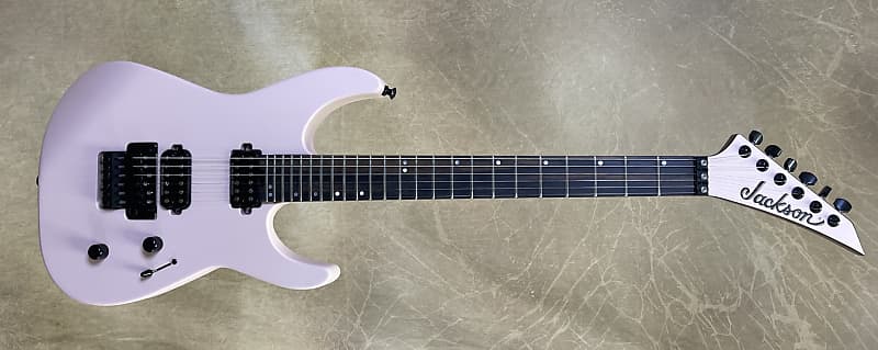 Electric Guitar Jackson American Series Virtuoso Streaky Ebony Fingerboard Satin Shell Pink Guitar