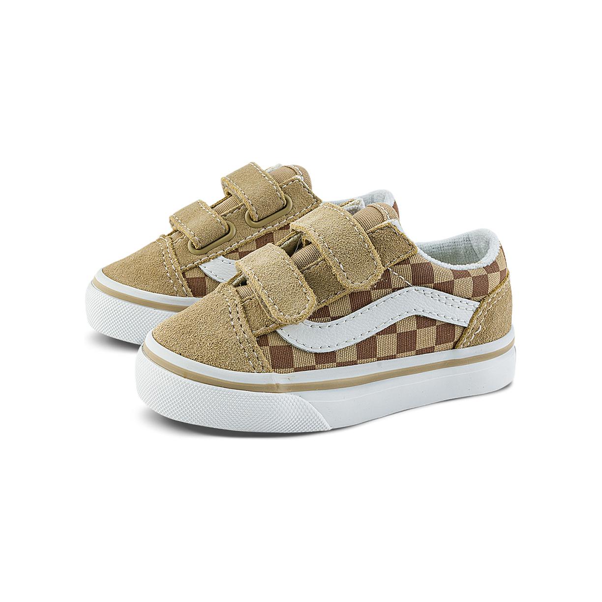 Vans Old Skool Toddler Shoes TD Low-top Brown/White