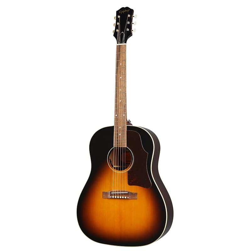 جيتار Epiphone مستوحى من جيتار Gibson J-45 Acoustic-Electric ذو اللون العتيق Sunburst