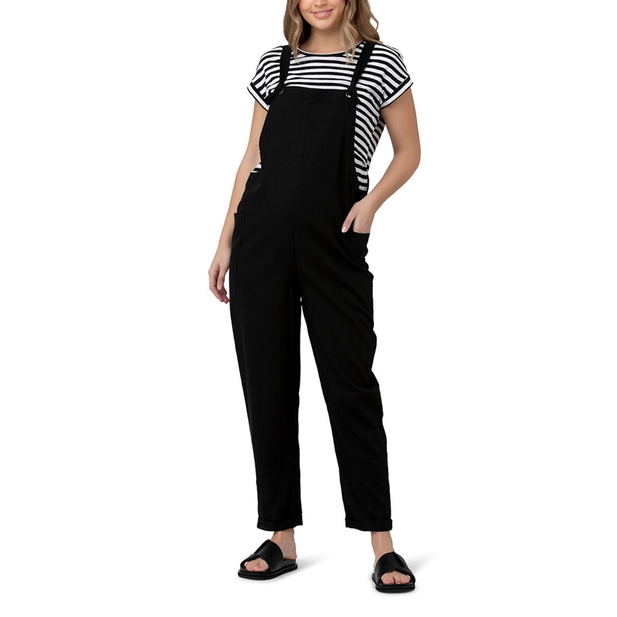 Poppy maternity jumpsuit black Ripe Maternity, black