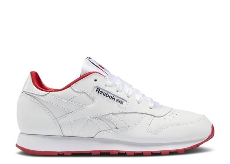 حذاء رياضي Reebok CLASSIC LEATHER J 'WHITE VECTOR RED' باللون الأبيض