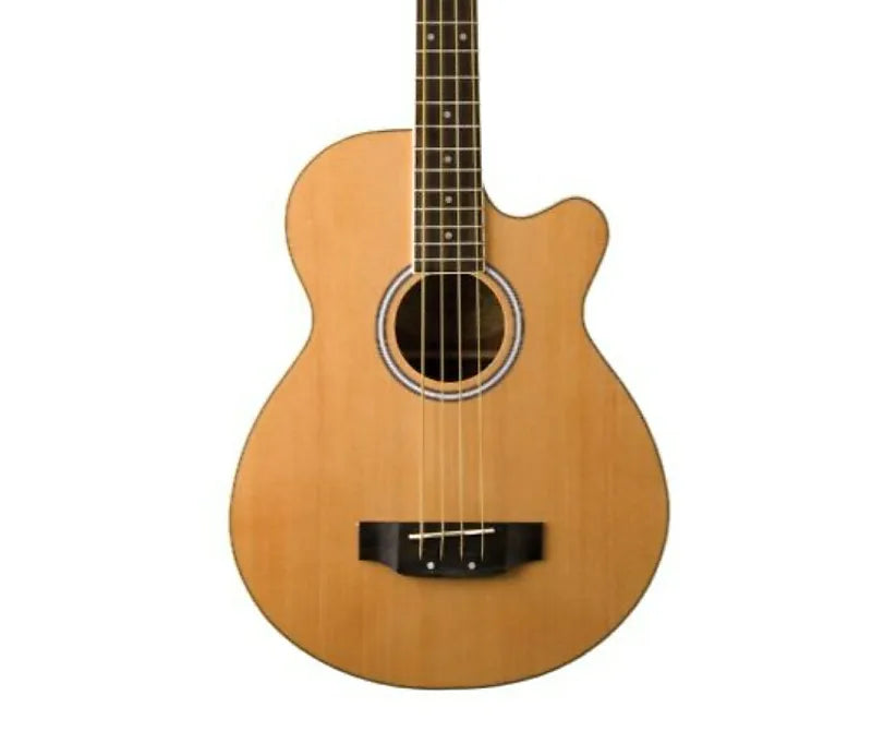 جيتار باس Washburn AB5 Cutaway Acoustic Electric Bass Guitar. جيتار باس طبيعي