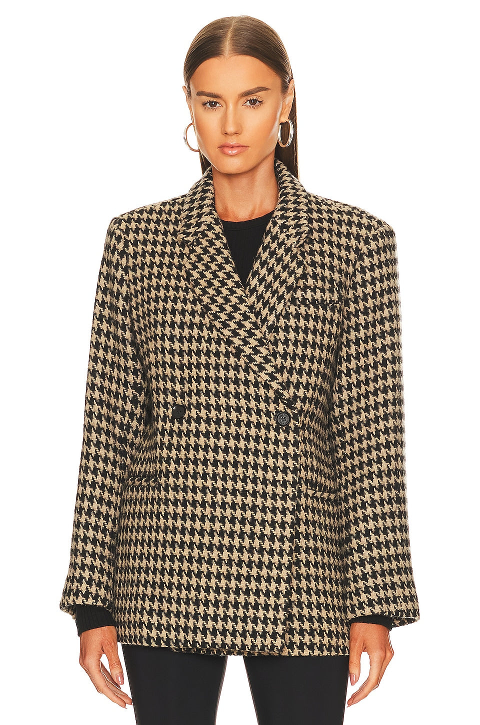 ANINE BING Kaia Blazer, Houndstooth