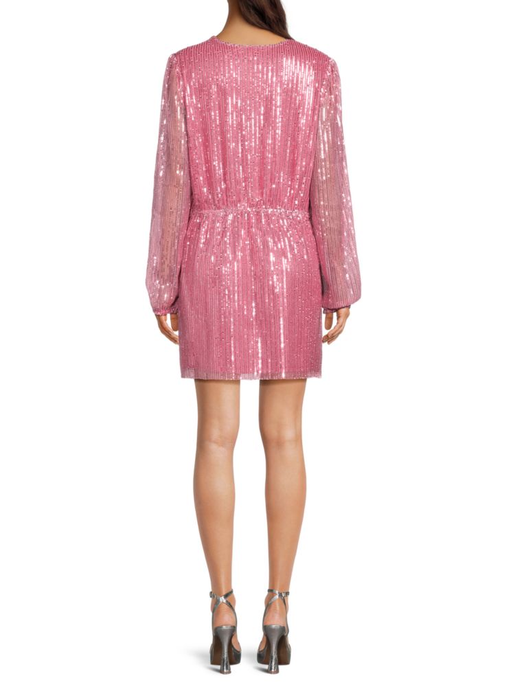 Walter Baker Sequin Callypso Mini Dress, Pink