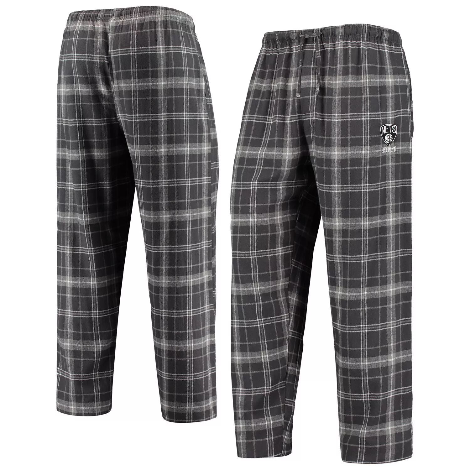 Brooklyn Nets Men's Ultimate Charcoal and Charcoal Track Pants flannel pajama pants