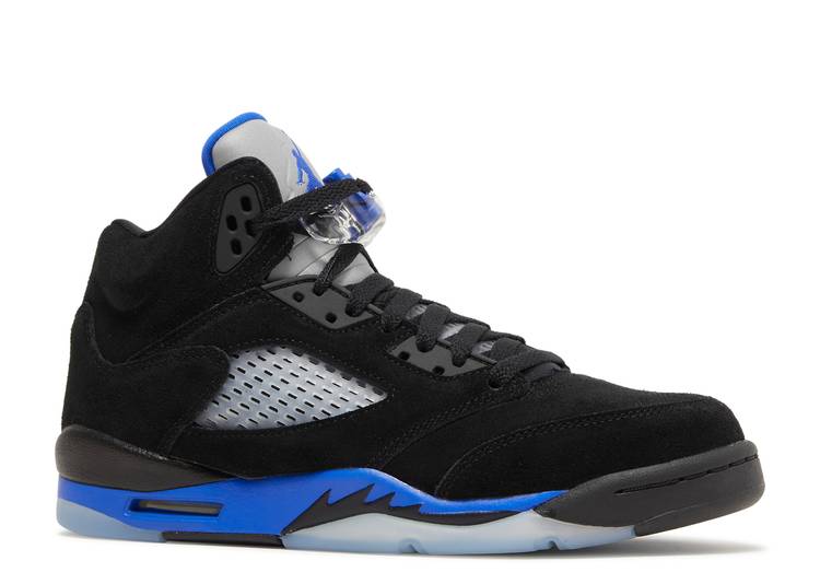 حذاء رياضي AIR JORDAN 5 RETRO GS 'RACER BLUE'، أسود