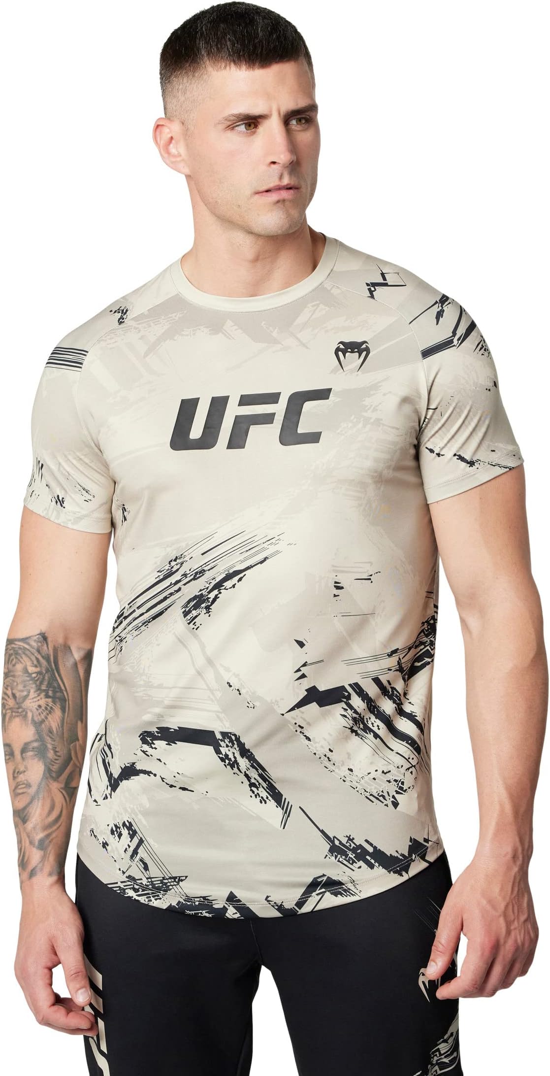 UFC Venum Authentic Fight Week 2.0 Performance Short Sleeve T-Shirt, Sand