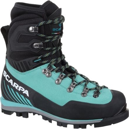 Mont Blanc Pro GTX women's climbing boots Scarpa, Green Blue