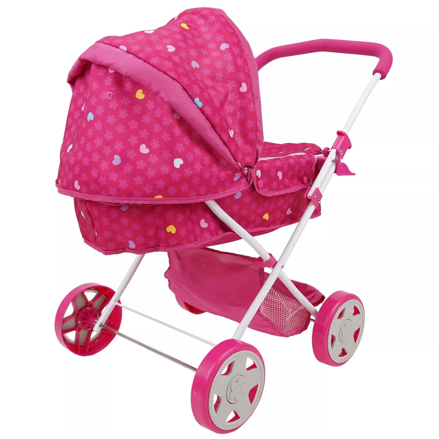 509 Crew Garden Pram N Doll Set - 14" Doll and Collapsible Stroller, Children's Pretend Play 509 Crew