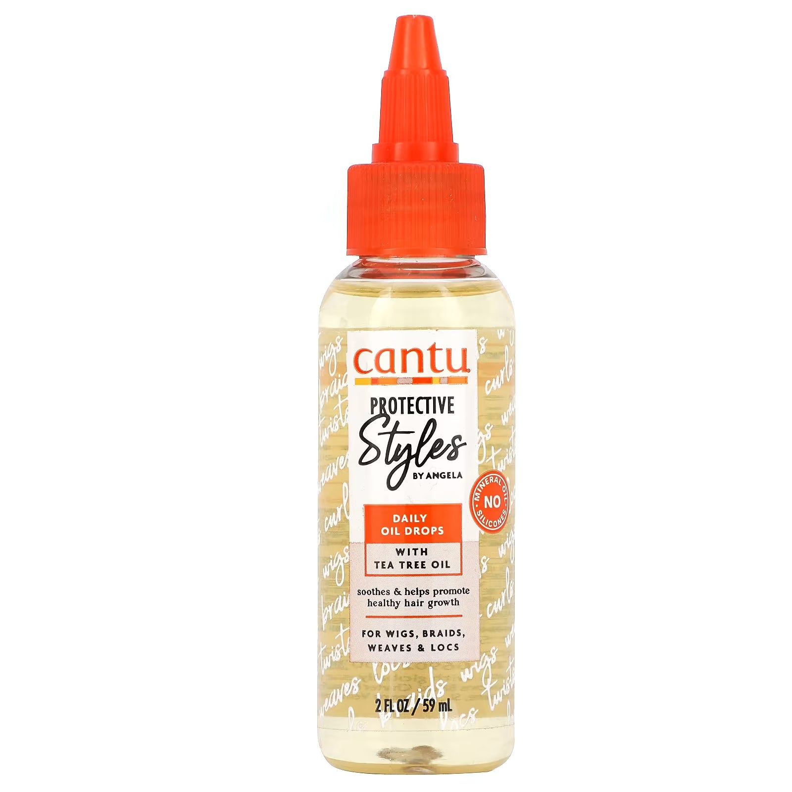 Dietary supplement Cantu Protective Styles by Angela oil drops for daily use, 59 ml.