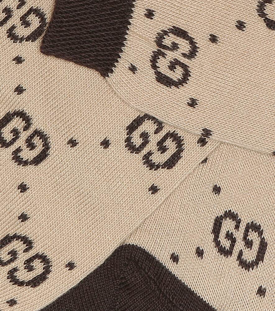 GG Gucci logo socks, beige