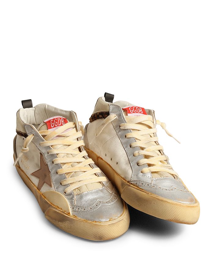 حذاء رياضي نسائي Mid Star Mid Top Golden Goose