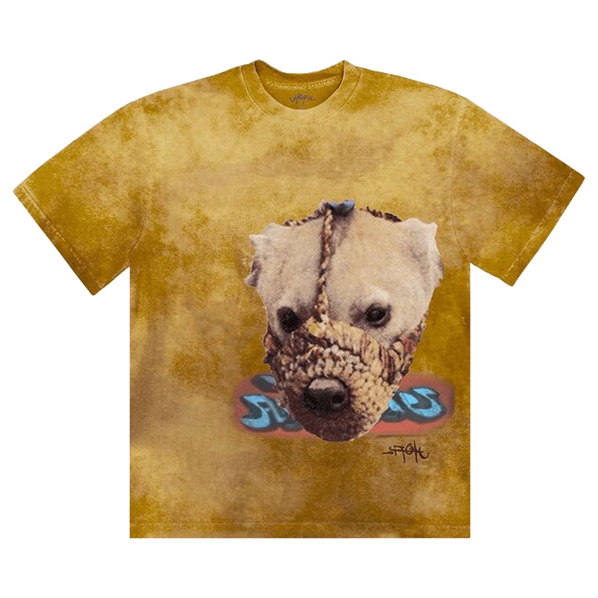 Travis Scott Siren Tie Dye Cactus Jack T-Shirt, Mustard