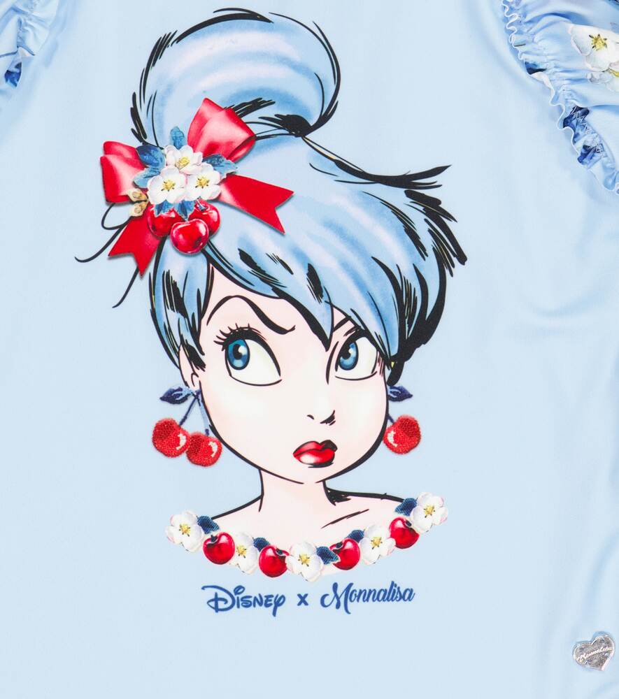 Disney Monnalisa Print Swimsuit, Blue