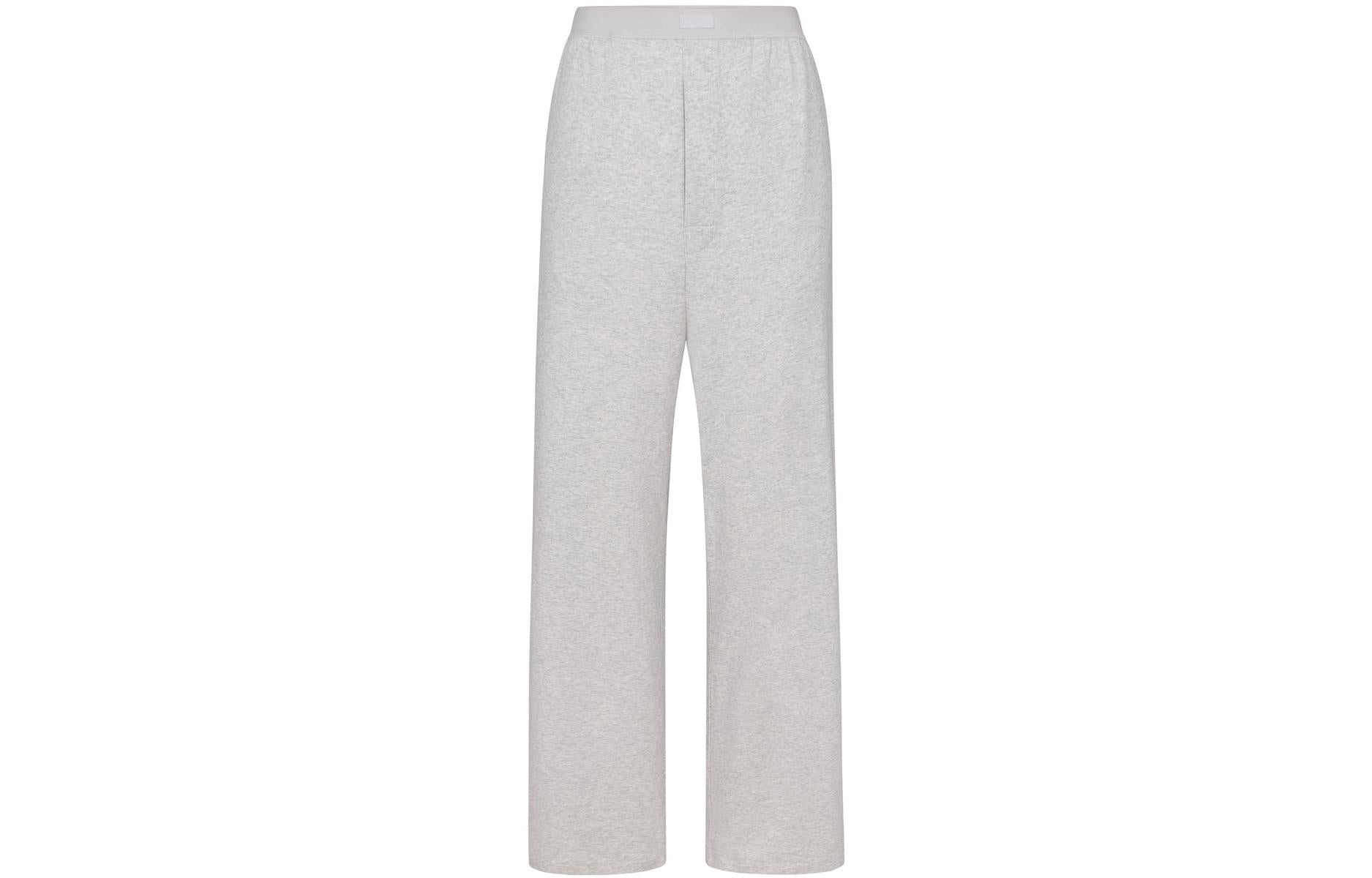 Casual pants women light gray Skims