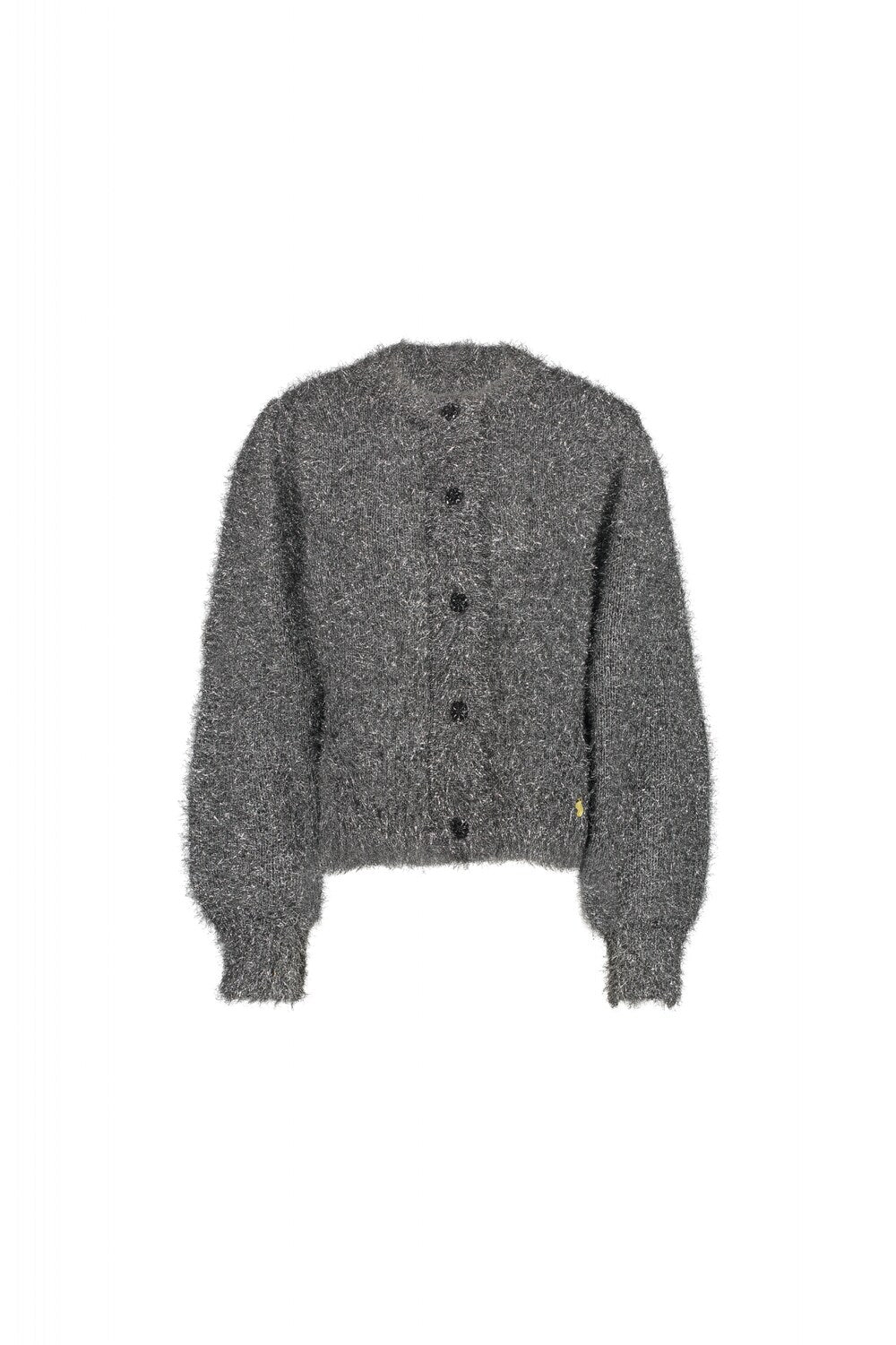 Fabienne Chapot Knitted Cardigan, Silver Gray