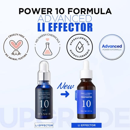 Power 10 Formula Li Effector Ampoule Serum 30ml - Licorice extract and guaiazulene for clear and clear skin It's Skin