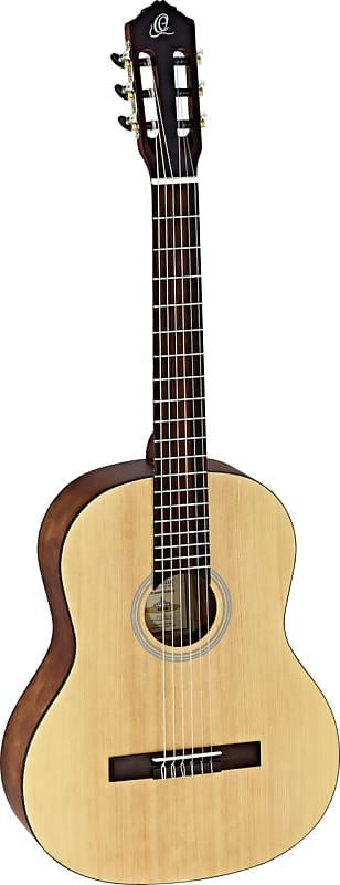 Acoustic guitar Ortega Guitars RST5M Student Series Full Body Size Nylon Classical 6-String Guitar Spruce Top and Catalpa Body, Natural Matte Finish