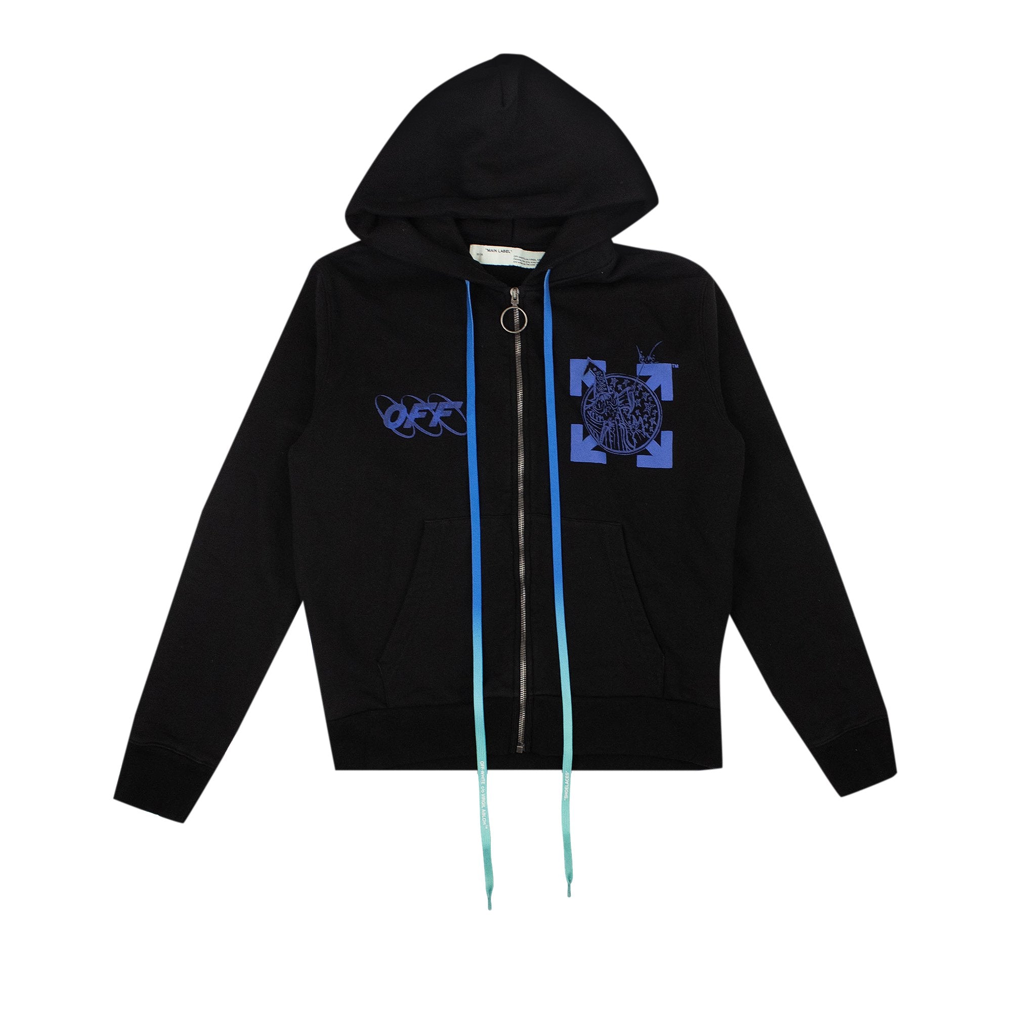 Off-White Graphic Logo Hoodie, Black