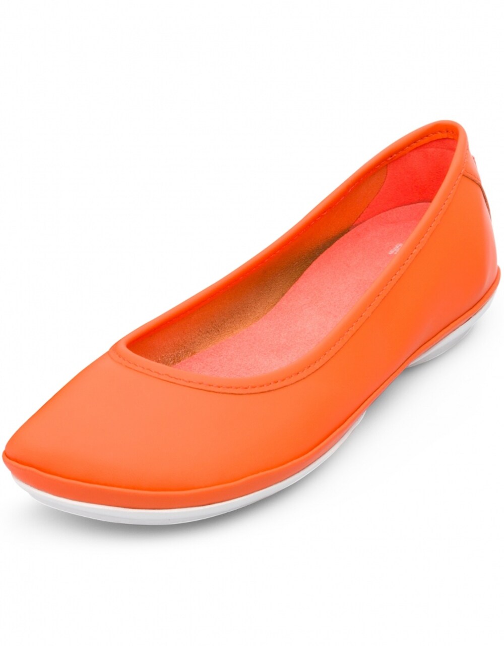 Camper Right Ballet Flats, Neon Orange