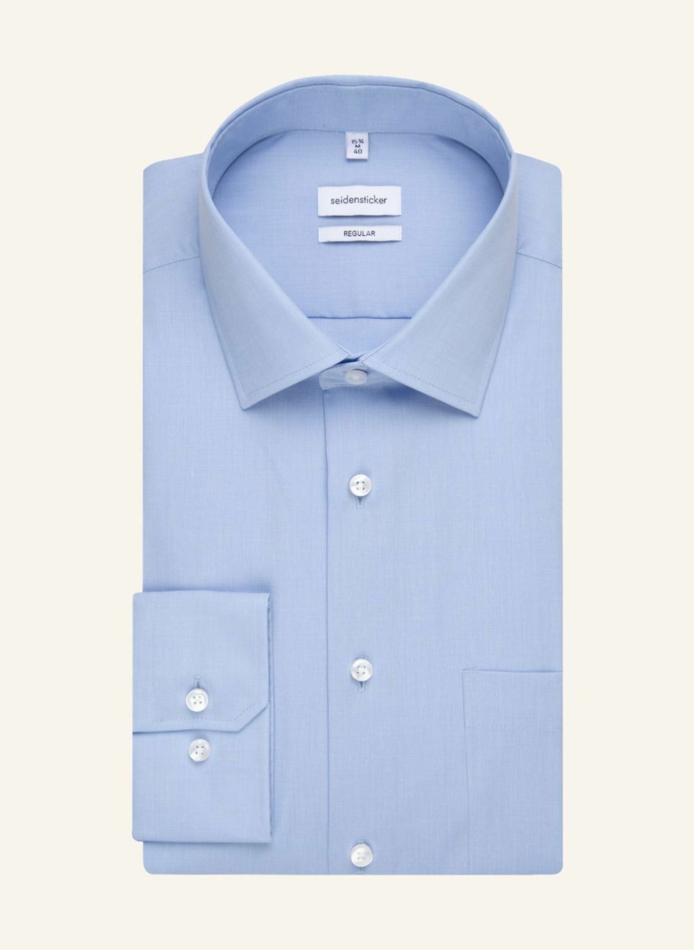 Seidensticker Regular Fit Shirt, light blue