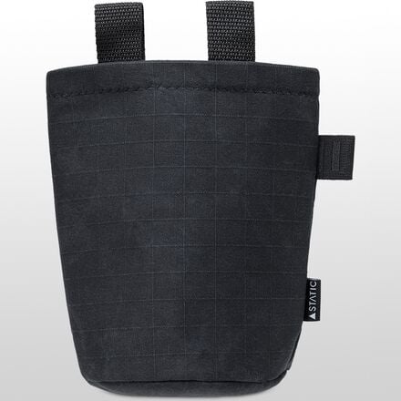 STATIC Waxed Canvas Chalk Bag, Black Gridwax