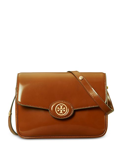 Robinson Spazzolato Tory Burch Leather Convertible Crossbody Bag, Brown