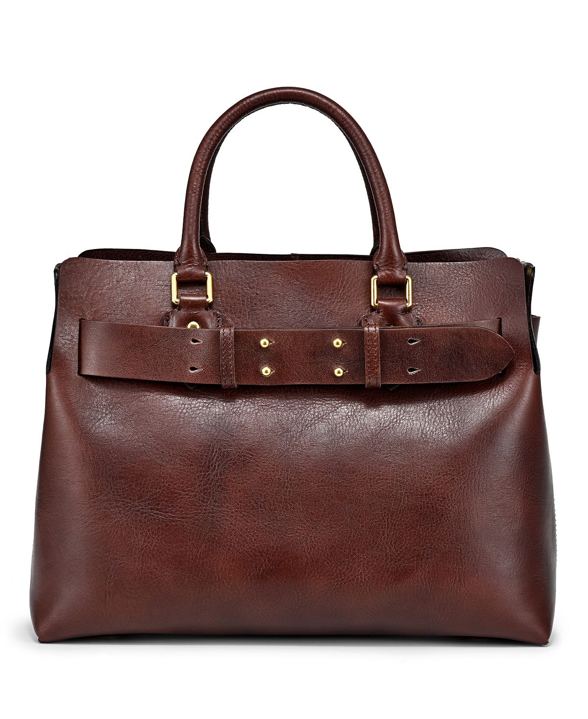 Women's large bag Westland made of genuine leather OLD TREND, brown