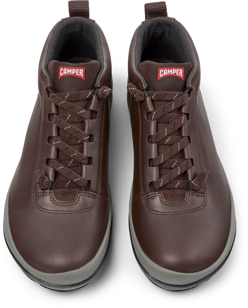 Camper Peu Pista lace-up ankle boots, burgundy