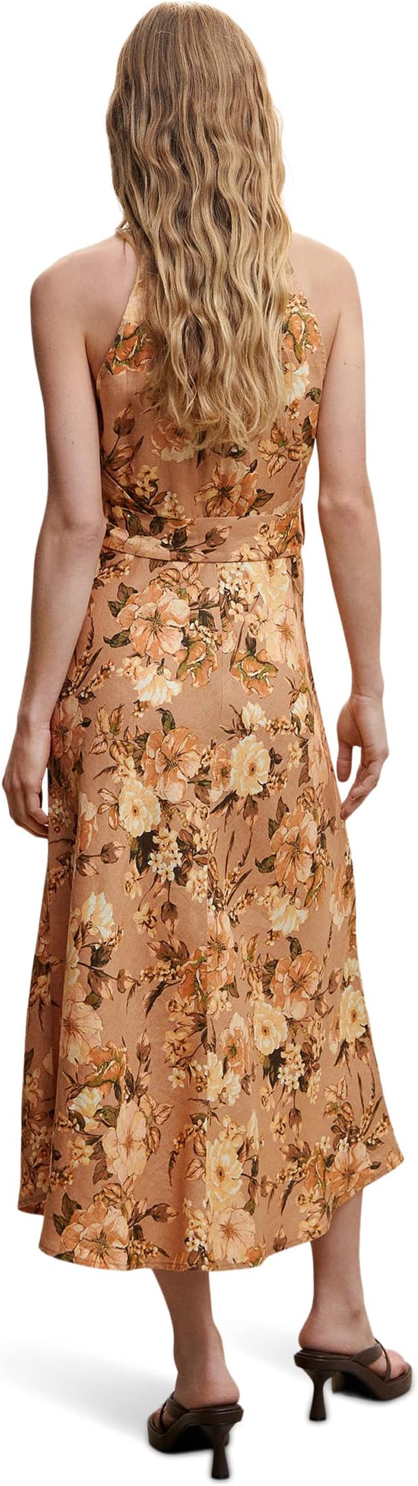 Amalfi dress MANGO, brown