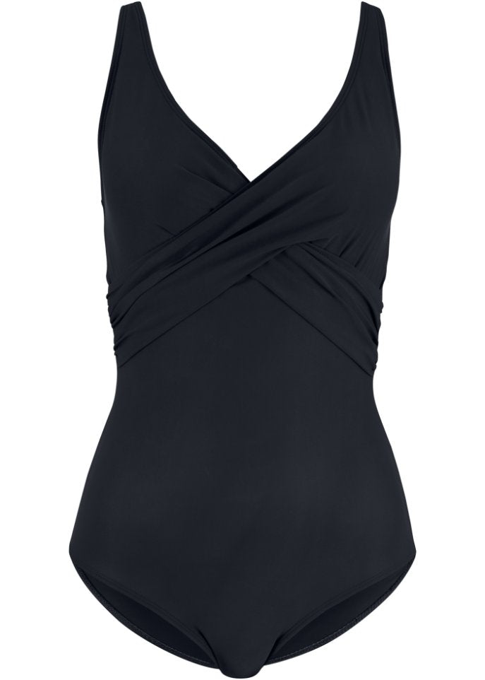 Mid-strength shaping swimsuit Bpc Bonprix Collection, black