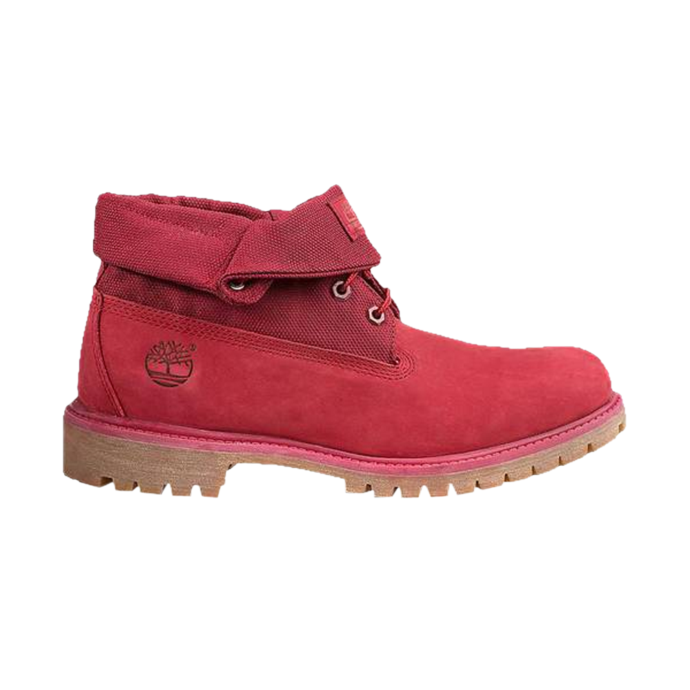 حذاء Roll Top Junior Timberland باللون الأحمر