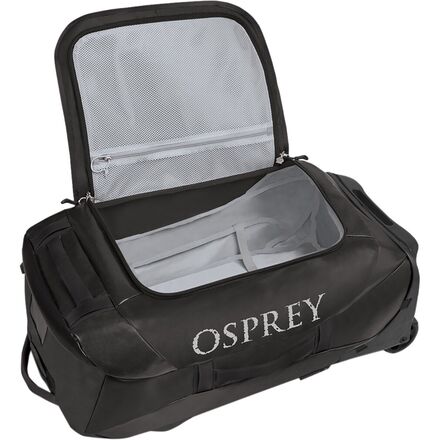 حقيبة رياضية بعجلات، سعة 60 لترًا، من Osprey Packs، باللون الأسود