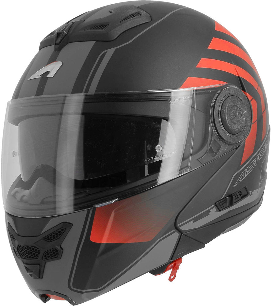 Helmet RT 800 Crossroad Astone, matte black/red