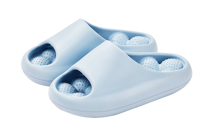 Oak Lemon Pie Xiang Ning Pai Household Slippers, Light Blue