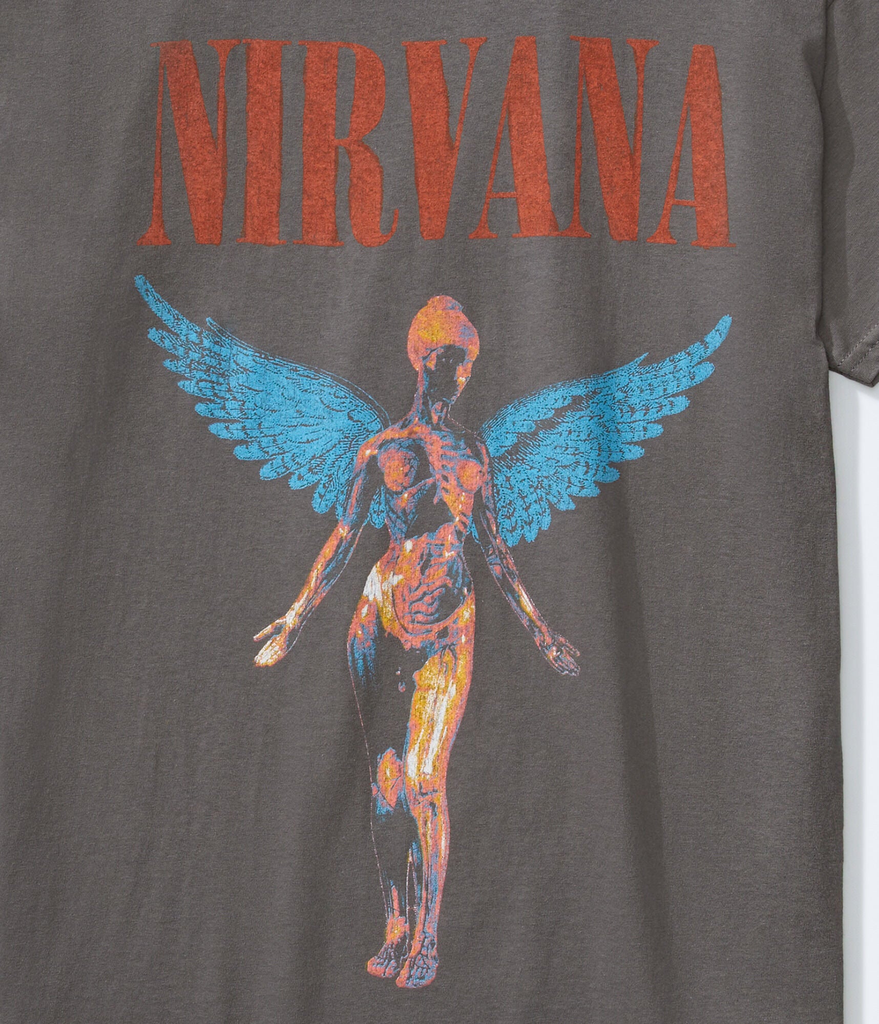 Nirvana In Utero Aeropostale Graphic T-Shirt, Gray