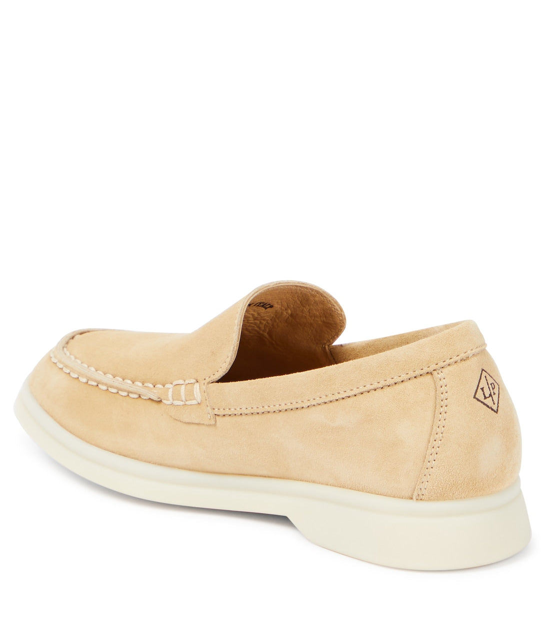 Loro Piana summer walk suede loafers, beige