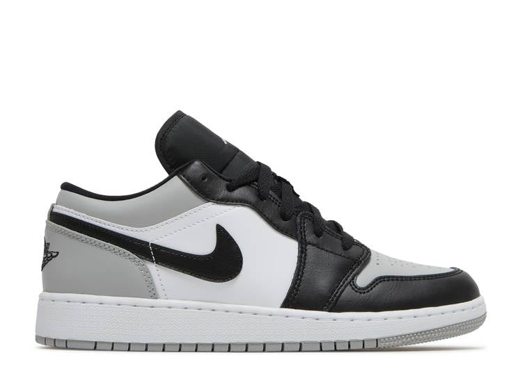 حذاء رياضي AIR JORDAN 1 LOW GS 'LIGHT SMOKE GRAY'، رمادي