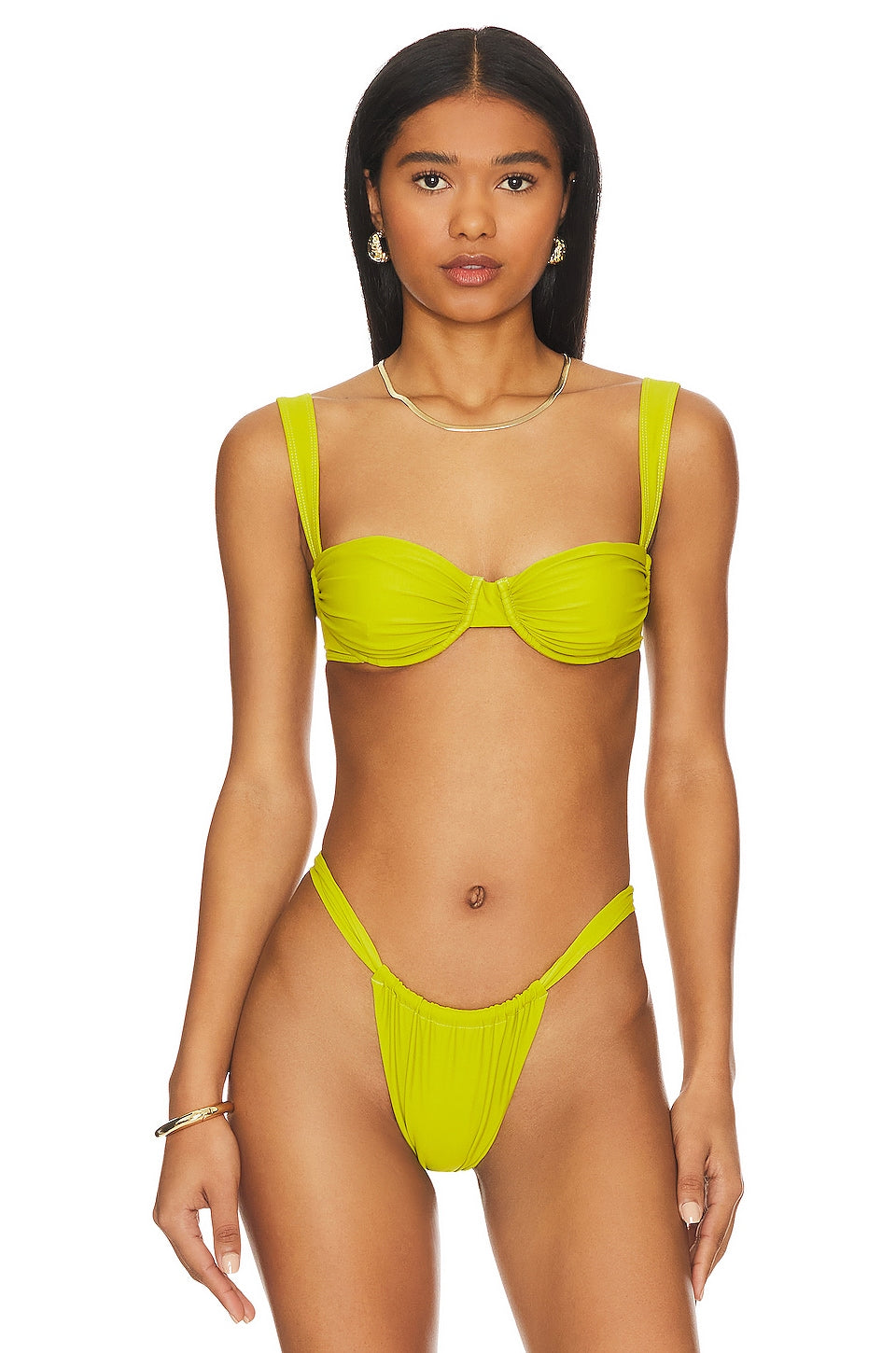 Belle The Label Oracle Bikini Top, Pear