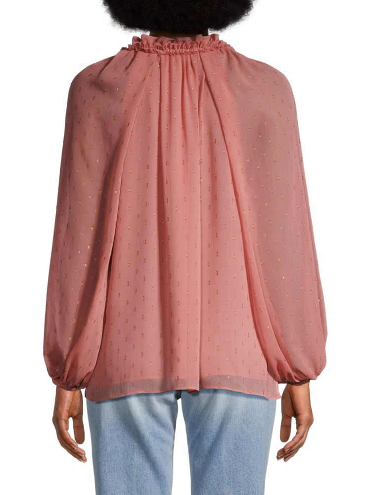 Zena blouse with raglan sleeves Kobi Halperin, Chateau Rose