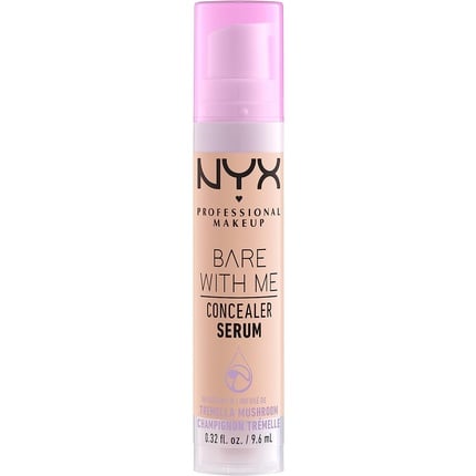 Bare With Me Concealer Serum Natural Medium Cover Light 9.6 ml 02 Light, Nyx Professional Makeup