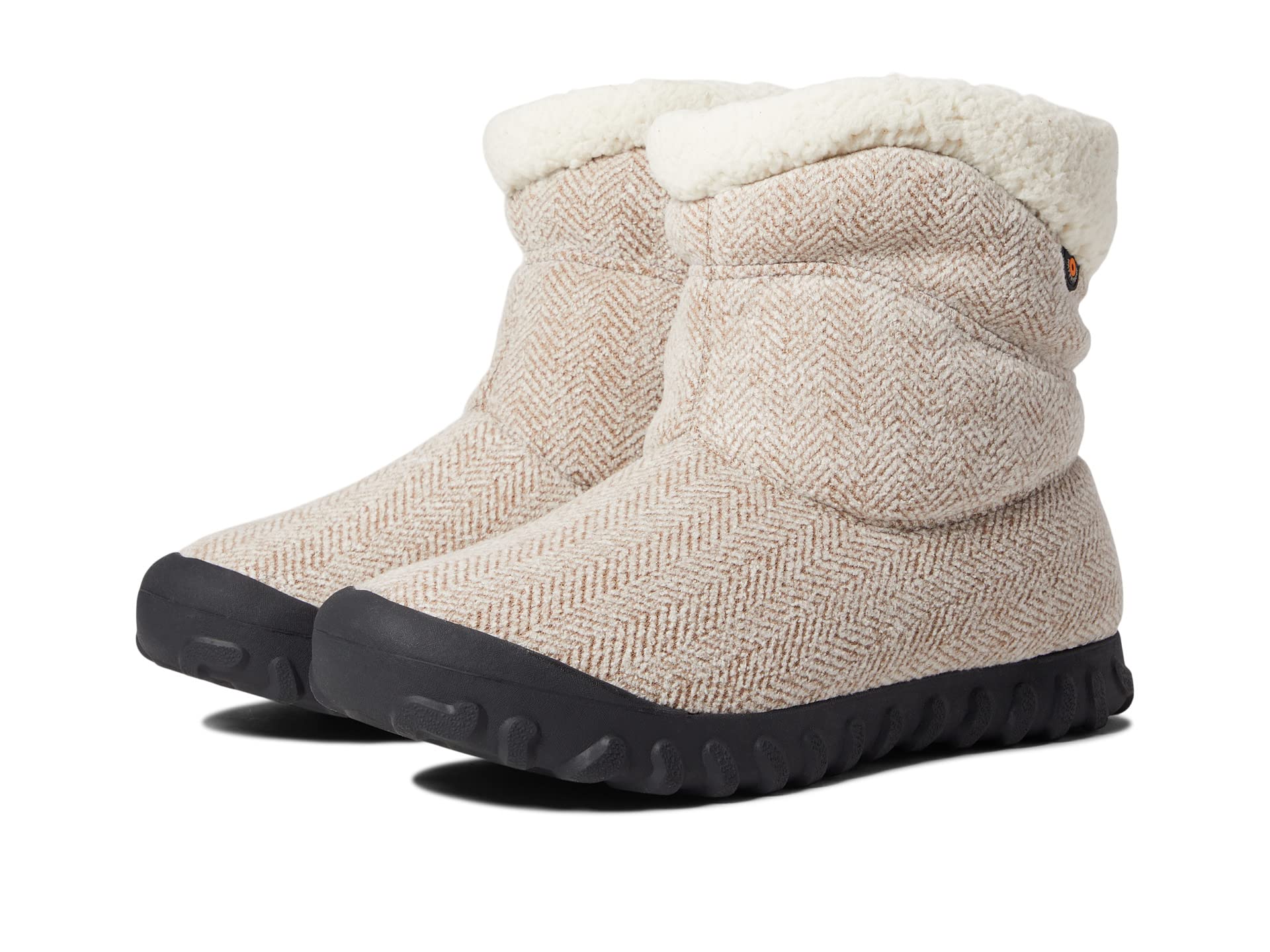 Boots Bogs B Moc II Cozy Chevron, taupe