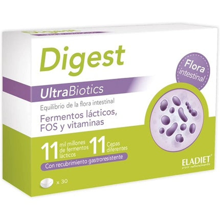 Nutricosmetics Digest Ultrabiotics 30 capsules, Eladiet