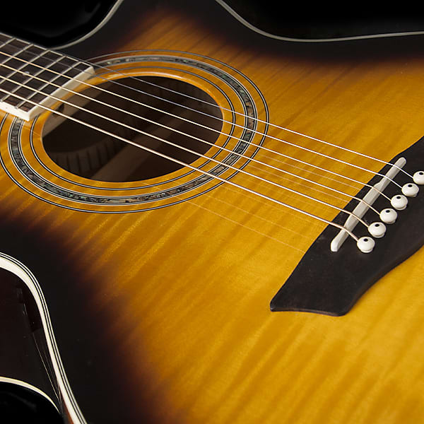 Washburn EA15ATB Acoustic Guitar | Festival Series Mini Jumbo Acoustic-Electric Guitar. New with Full Warranty!