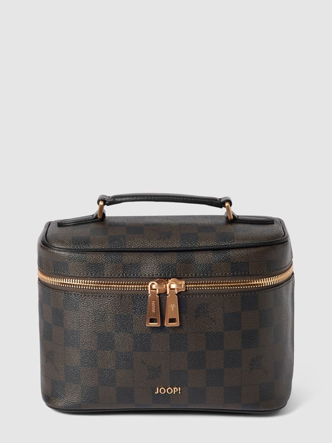 Travel bag with all-over pattern JOOP!, dark brown