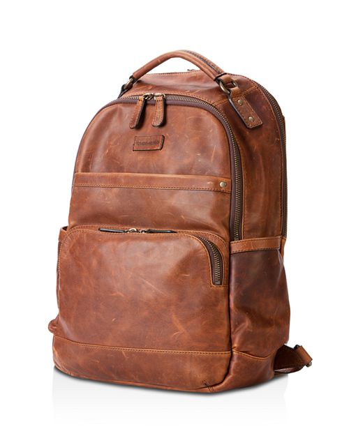 Logan Frye Leather Backpack, Brown