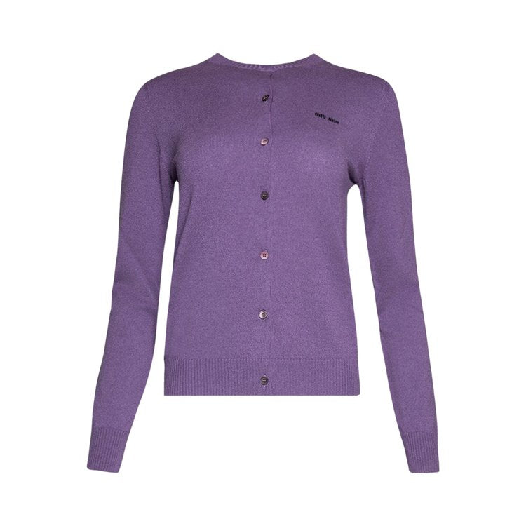 Miu Miu Cashmere 'Malva' cardigan, purple