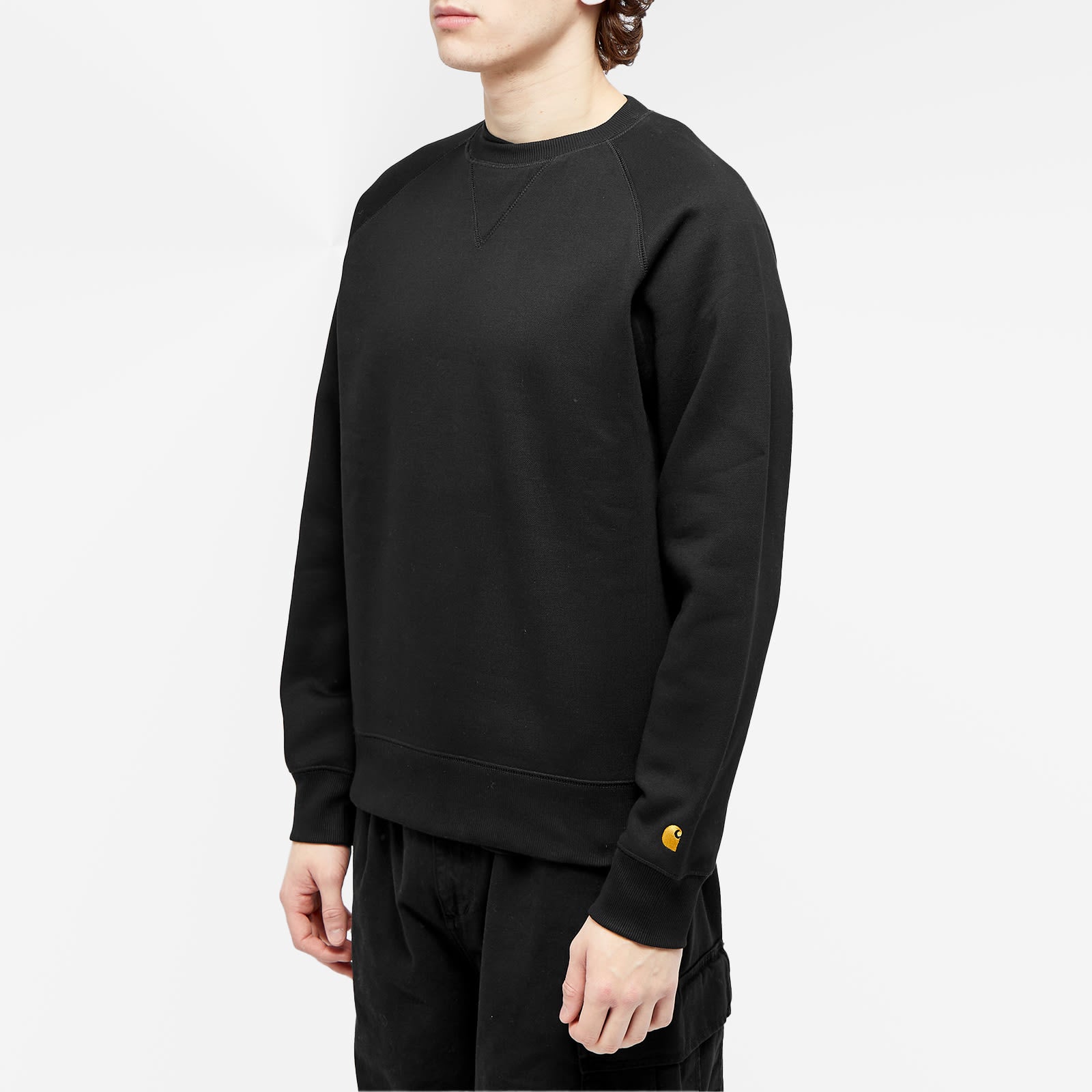 Carhartt Wip Chase Sweater, Black & Gold