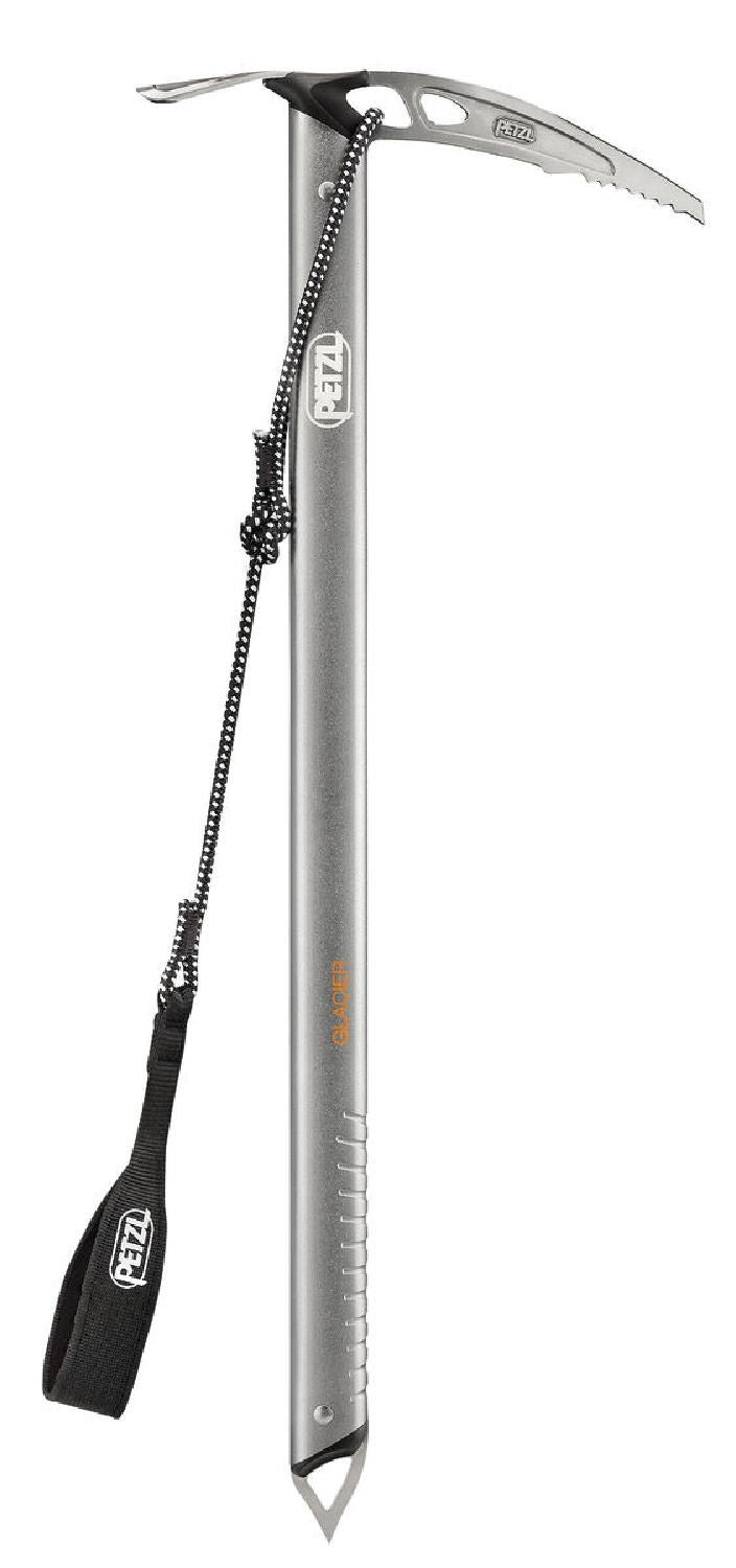 Petzl glacier ice axe, gray