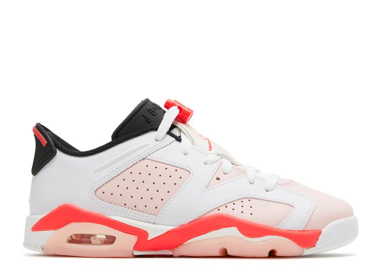 حذاء رياضي AIR JORDAN 6 RETRO LOW GS 'ATMOSPHERE'، باللون الأبيض